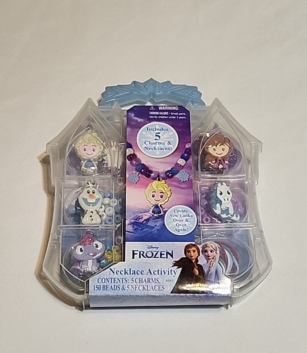 Disney Frozen Necklace Activity Set 5 Charms and Necklaces 150 Beads